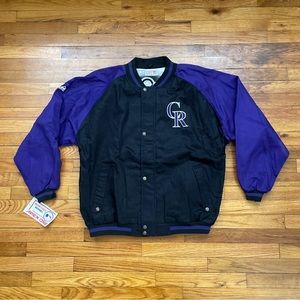 90’s Vintage Apex One MLB Colorado Rockies Bomber Jacket NWT
